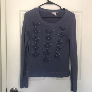 Blue sweater top